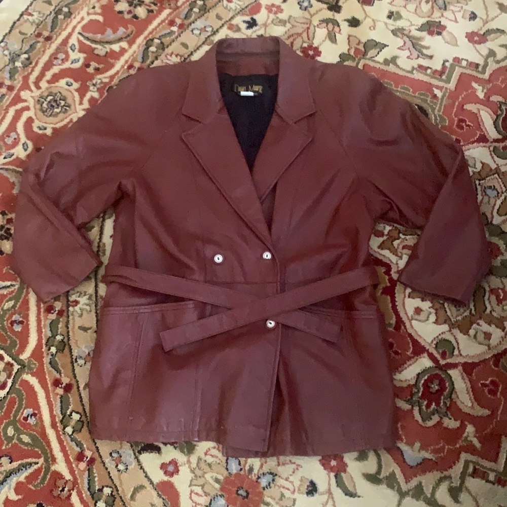 🦋 DANIEL MARCUS LEATHER BLAZER